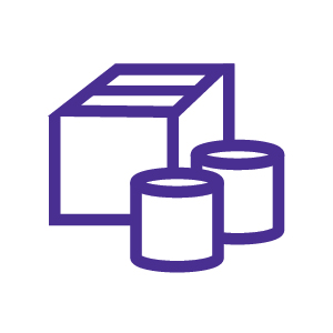 boxes of supplies icon