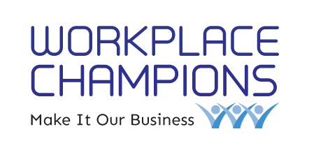 workplace champions, make it our business logo